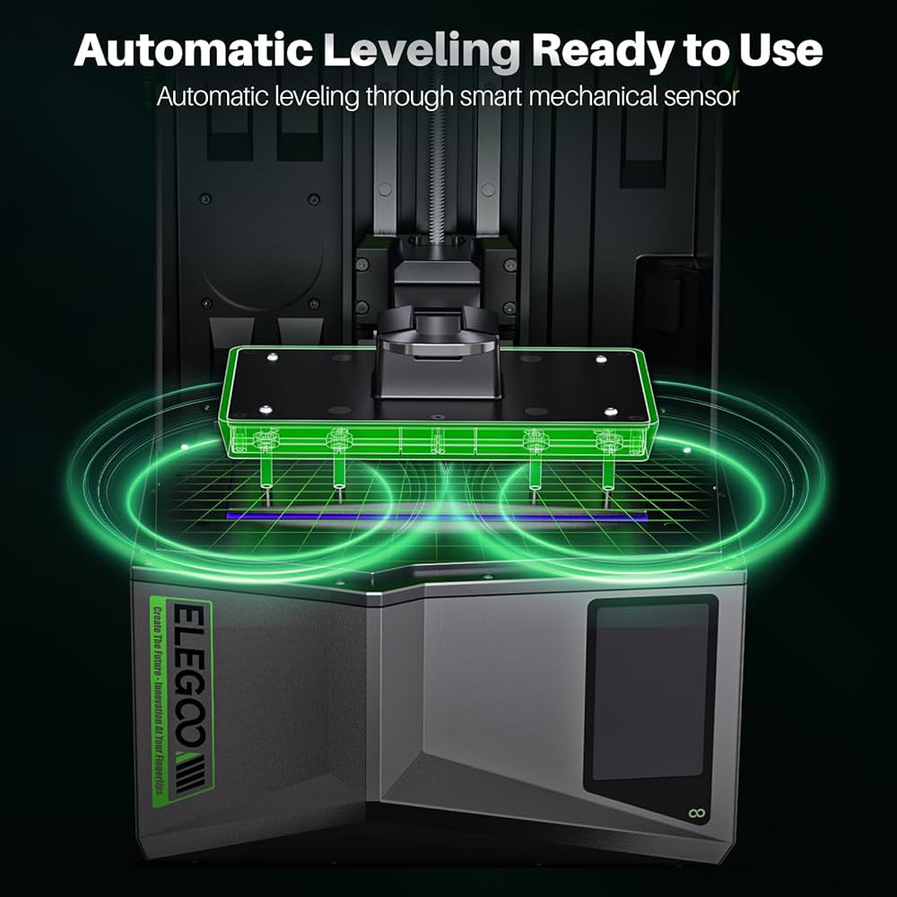 Printer leveling feature illustration